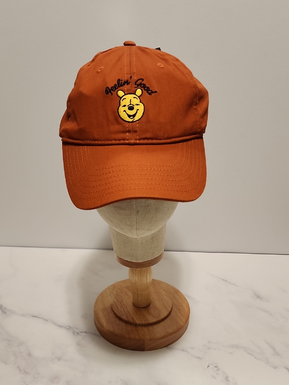 Disney Winnie The Pooh Dark Orange Brown Cap Brand New